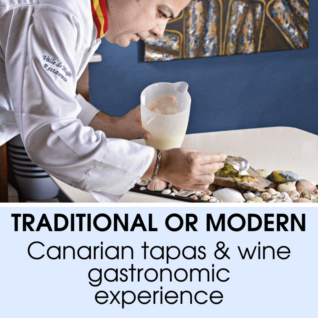 If you want to try the most popular Canarian tapas and complement this wonderful experience with wine tasting, then this gastronomic offer is for you!